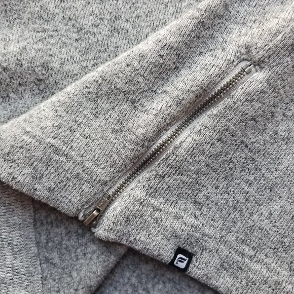 Fabletics Fleece Zip Pullover Gray Size XL - Picture 7 of 8